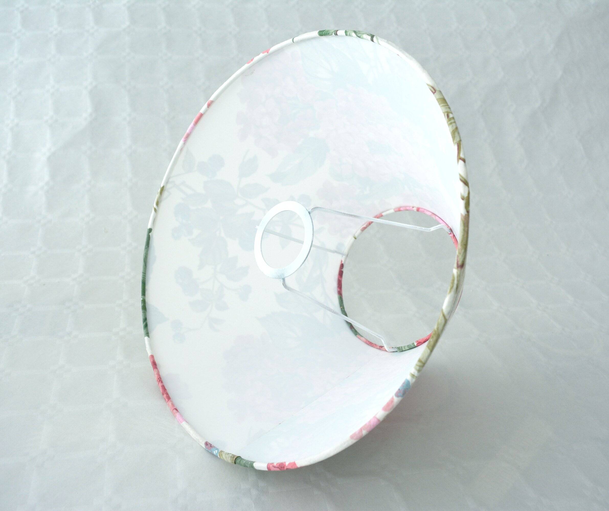 Vintage fabric hydrangea lampshade