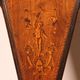 pair of stools in walnut and marquetry - 19th century