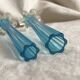 Pair of blown glass soliflore vases, 1960s