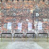 Set of 4 Charles Hollis Jones design armchairs for Belgo Chrom, seats