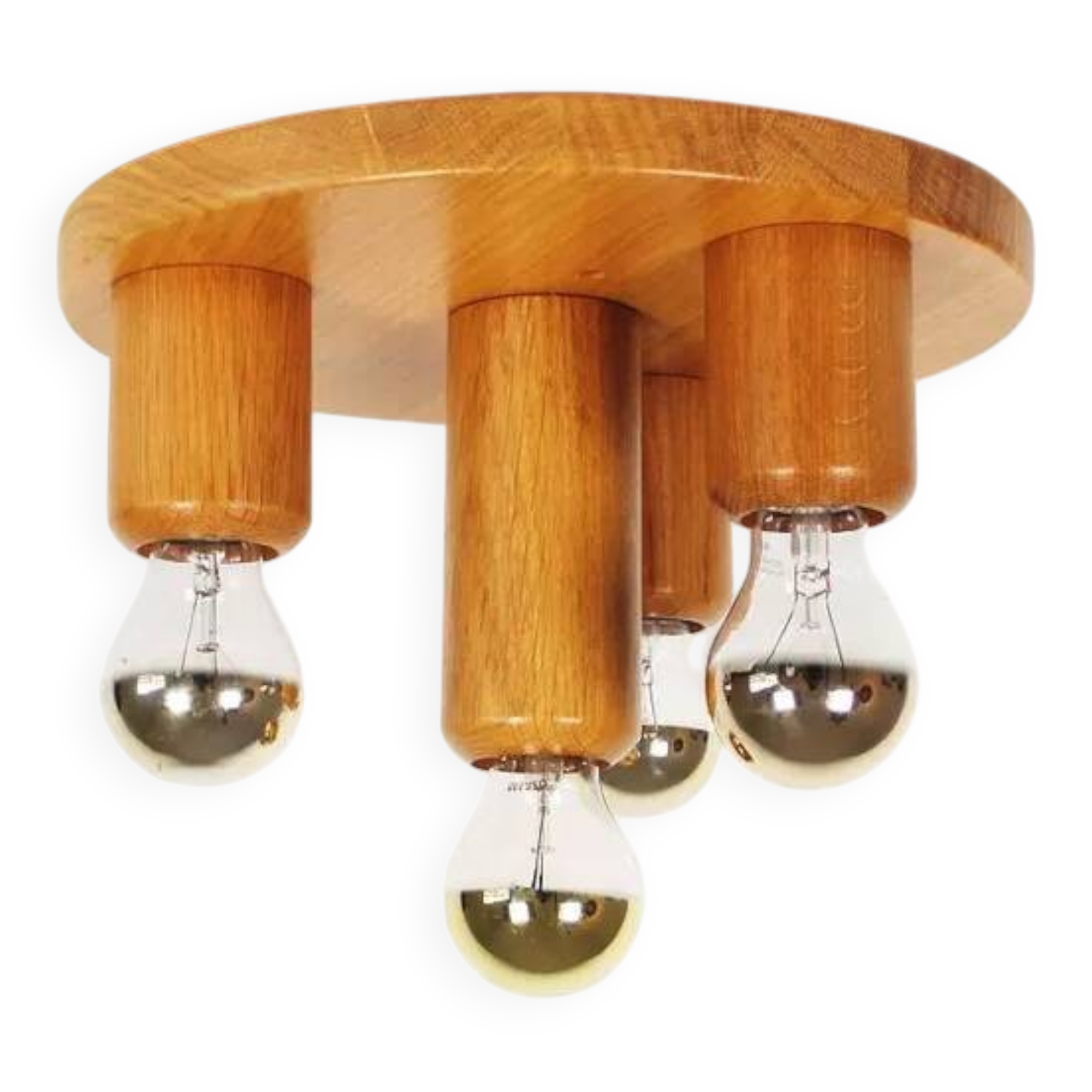 Vintage 1970s old stock 'Japandi' style ceiling light