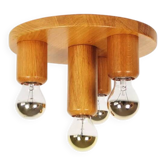 Vintage 1970s old stock 'Japandi' style ceiling light