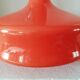 Vase, pichet verre Empoli orange année 70