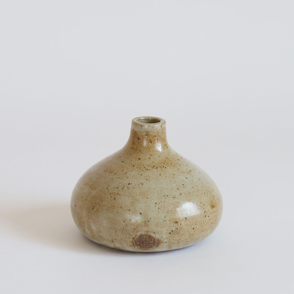Signed sandstone vase