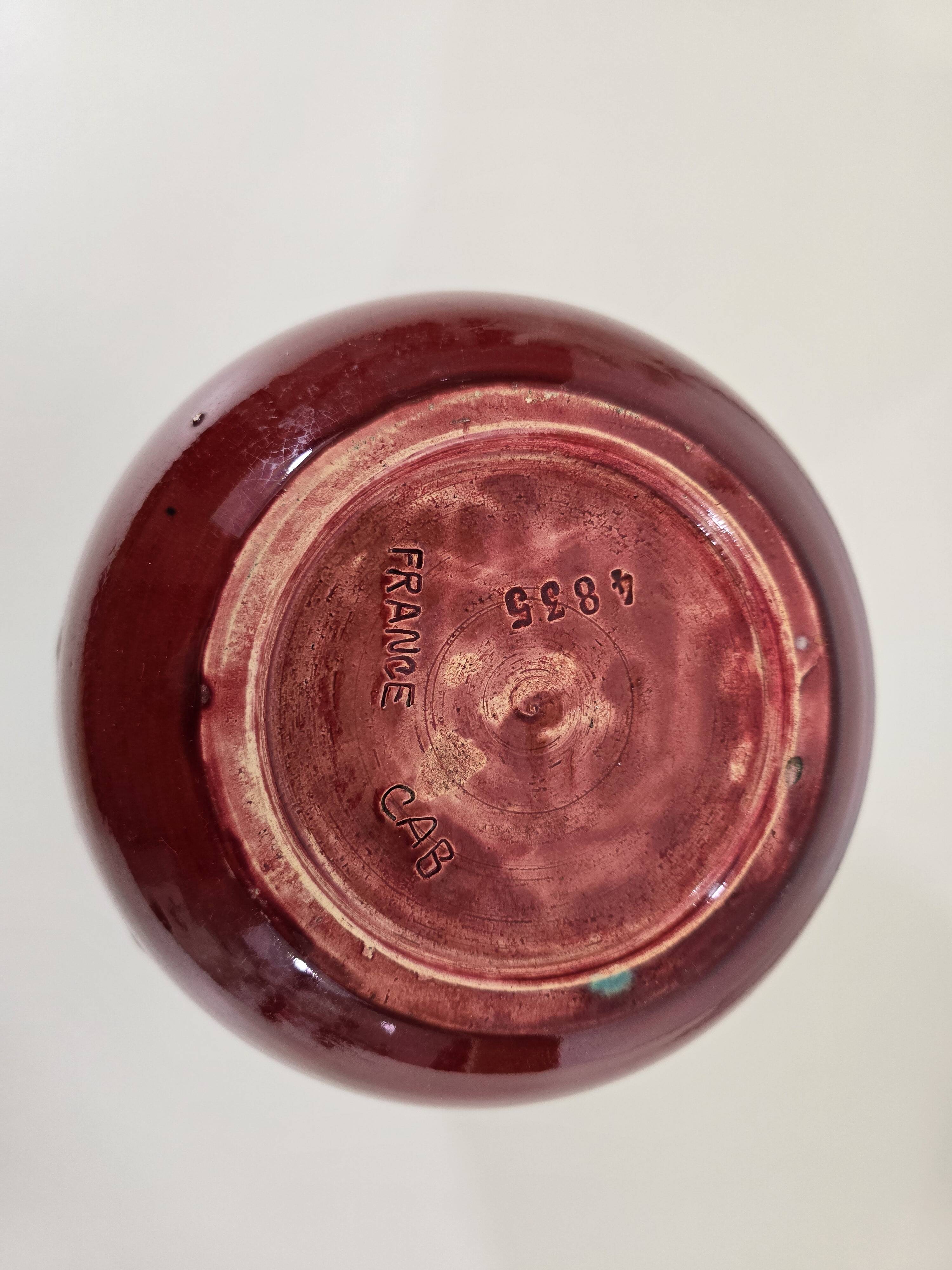 Vase cab – art ceramics of bordeaux, model 4835, circa 1930-1940