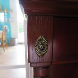 4-drawer chest of drawers – Cherry stain – Imitation Empire style – 80s