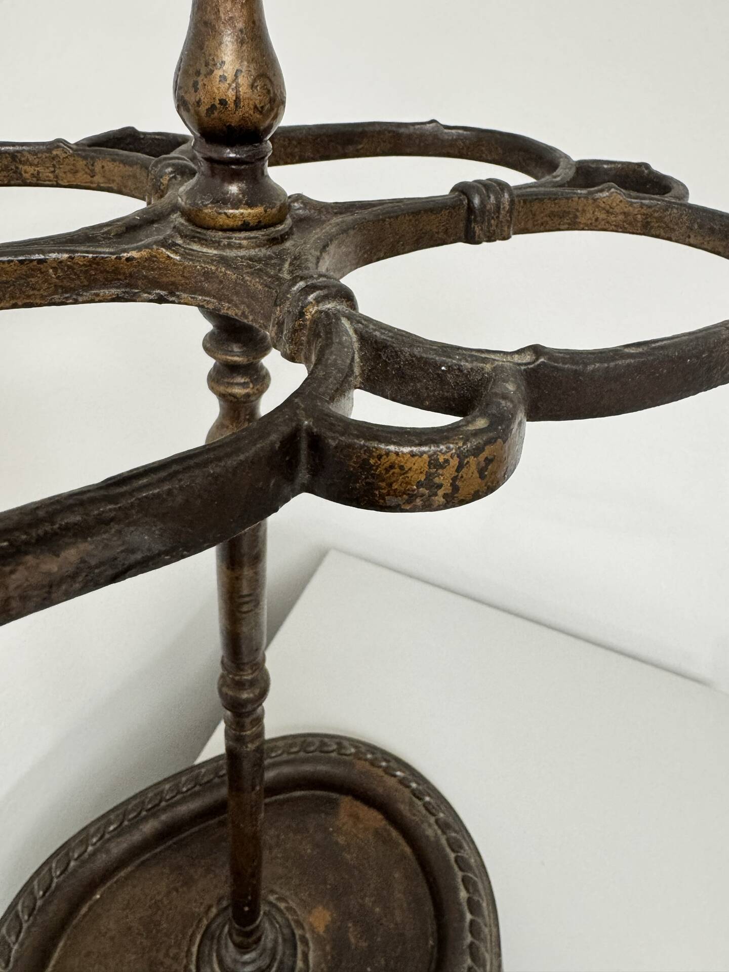 Umbrella stand, cast iron cane holder from the 19th century / Napoleon III style