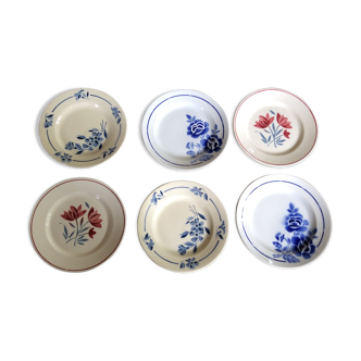 Set of 6 vintage dessert plates