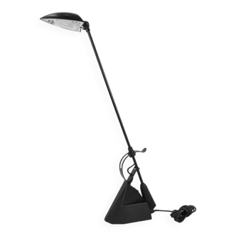 Apollo lamp in black lacquered metal with Seed design pendulum (cornet push)