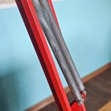 Red articulated workshop lamp