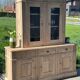Raw oak dresser cabinet