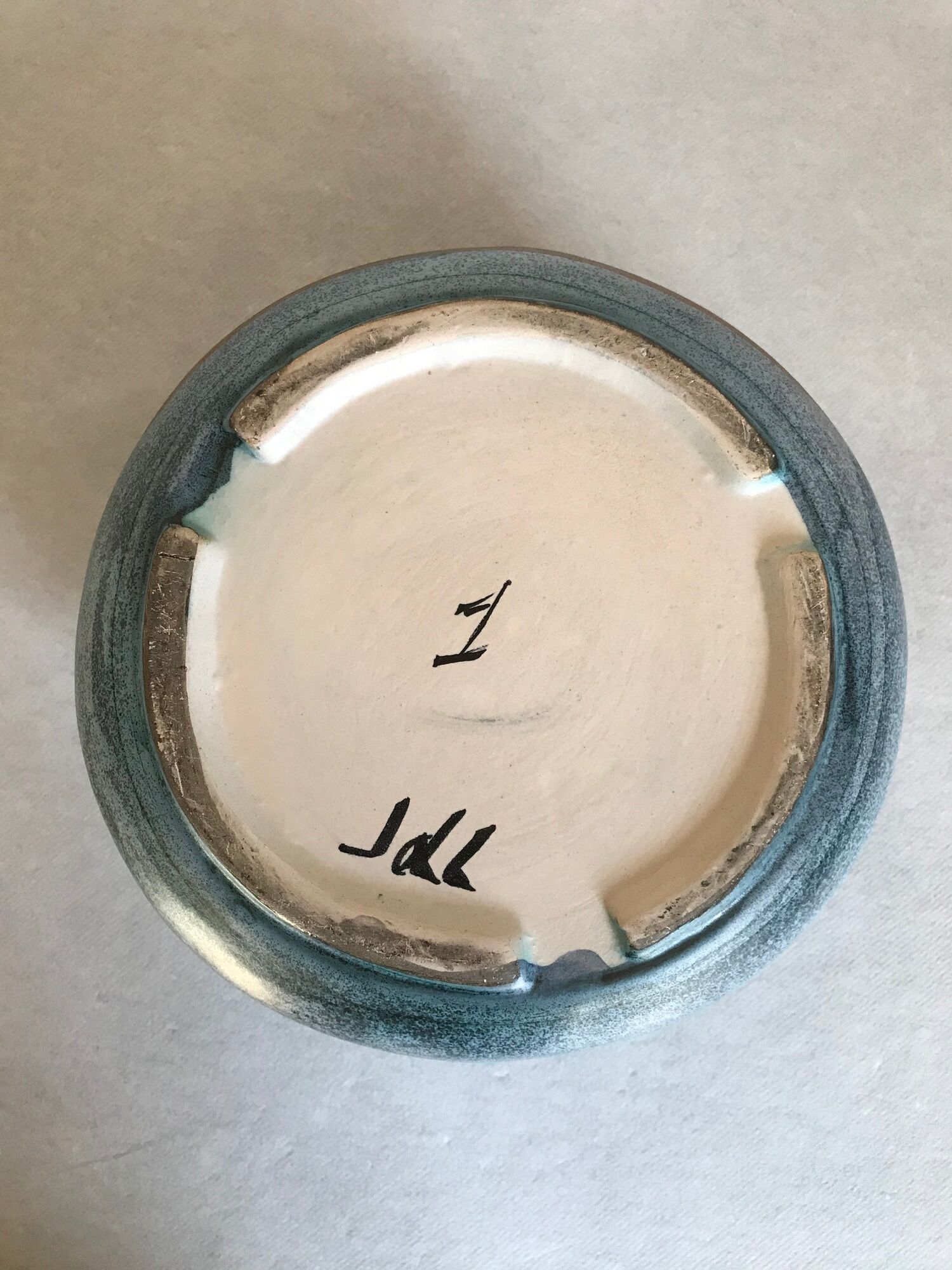 Covered pot by Jean de Lespinasse, JdL, model 1, Nice around 1950/1960