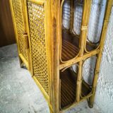 Rattan and cannage shelves