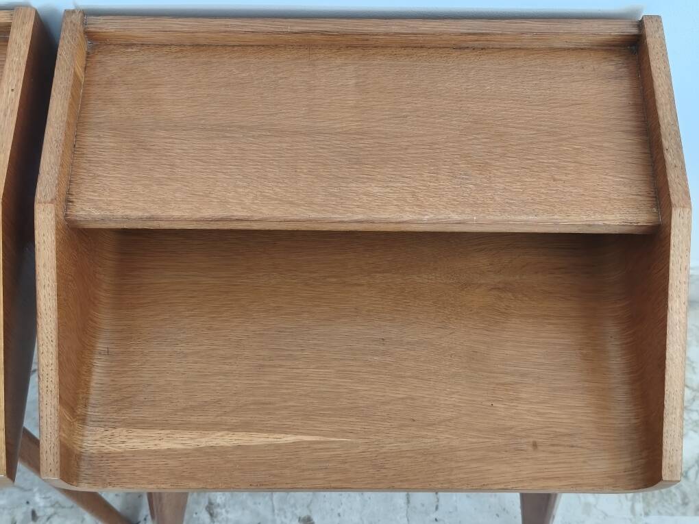 Compass leg bedside tables