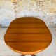 Extendable Scandinavian style dining table with double elongations by Maison Ducau, Circa 1970
