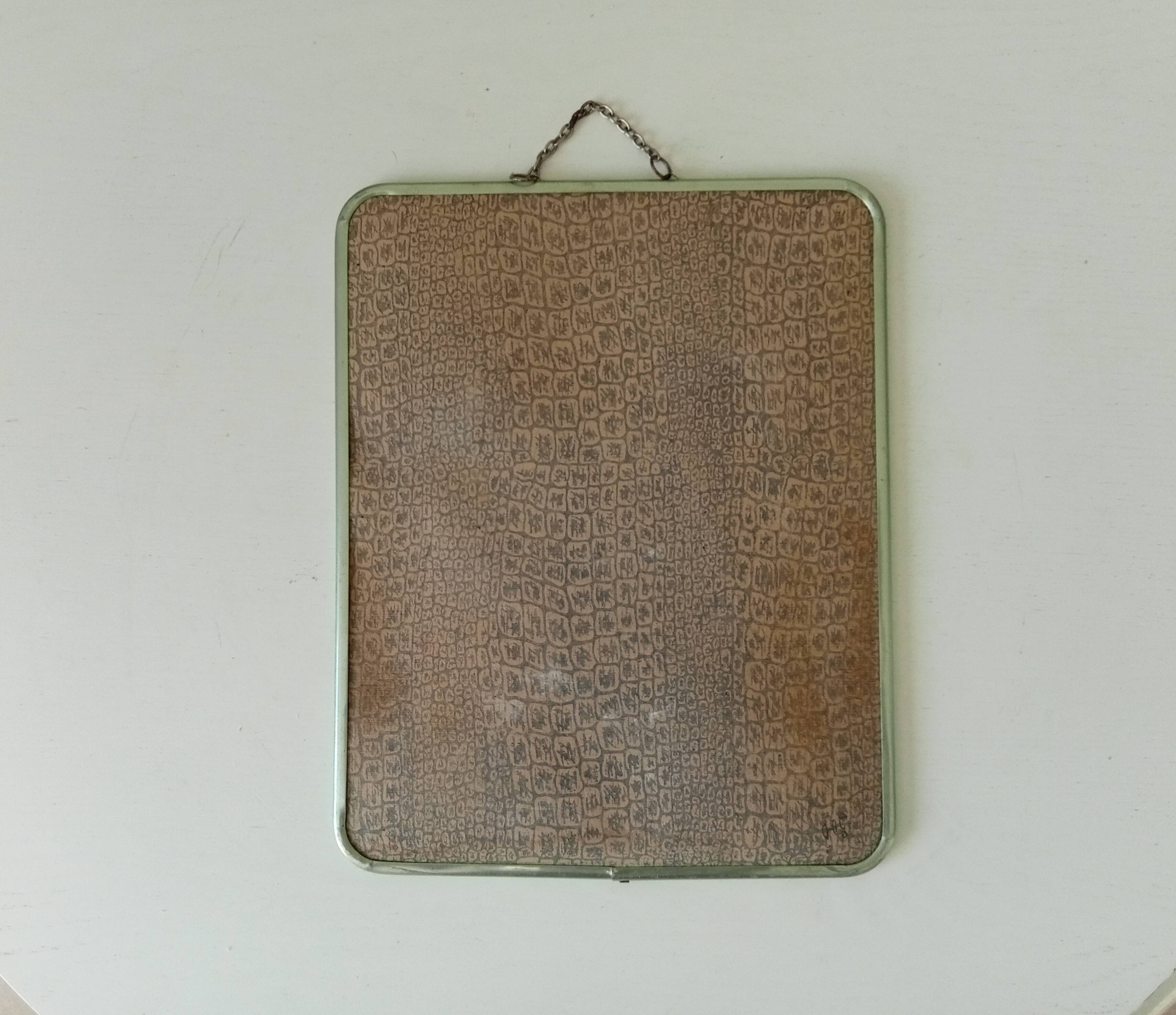 Vintage barber mirror from the 1950s