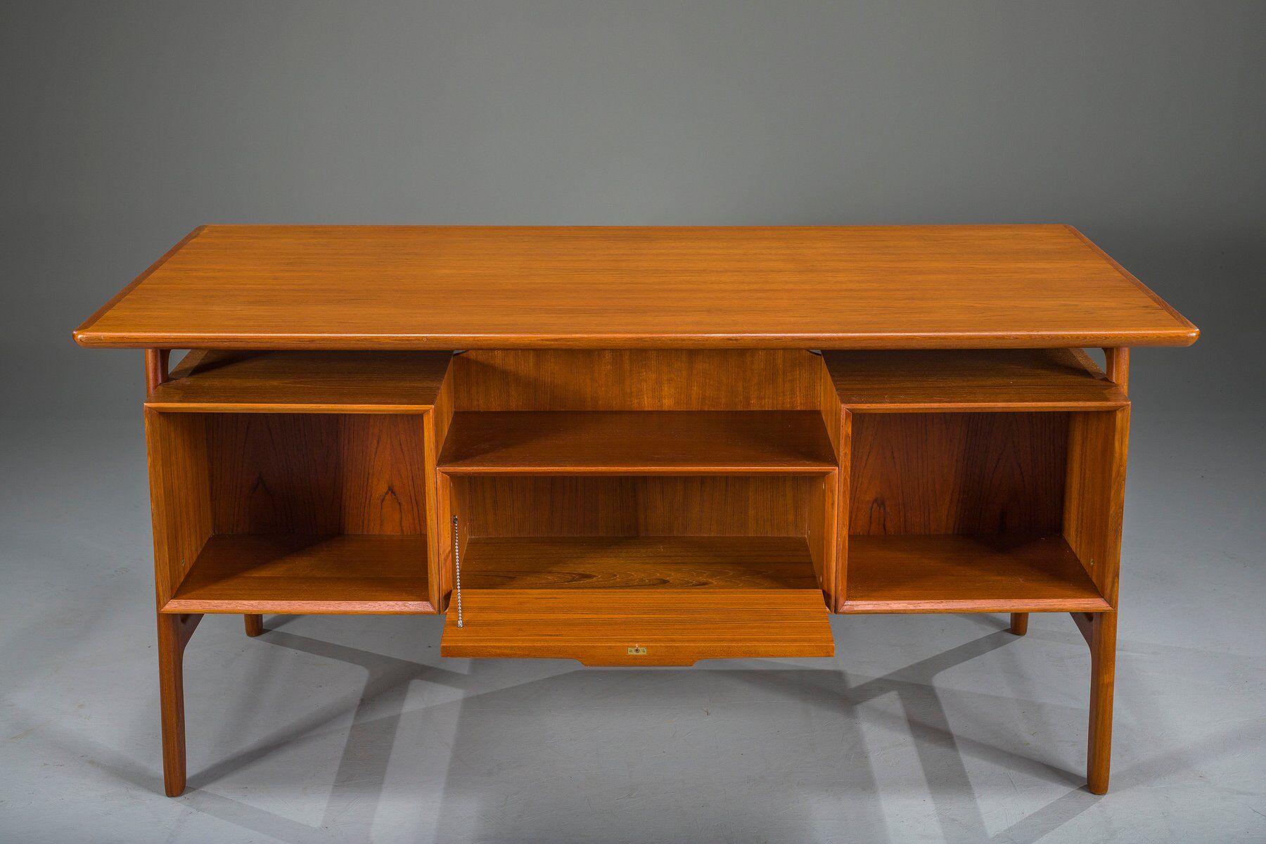 Teak Model 75 Desk from Omann Jun Møbelfabrik, 1960s