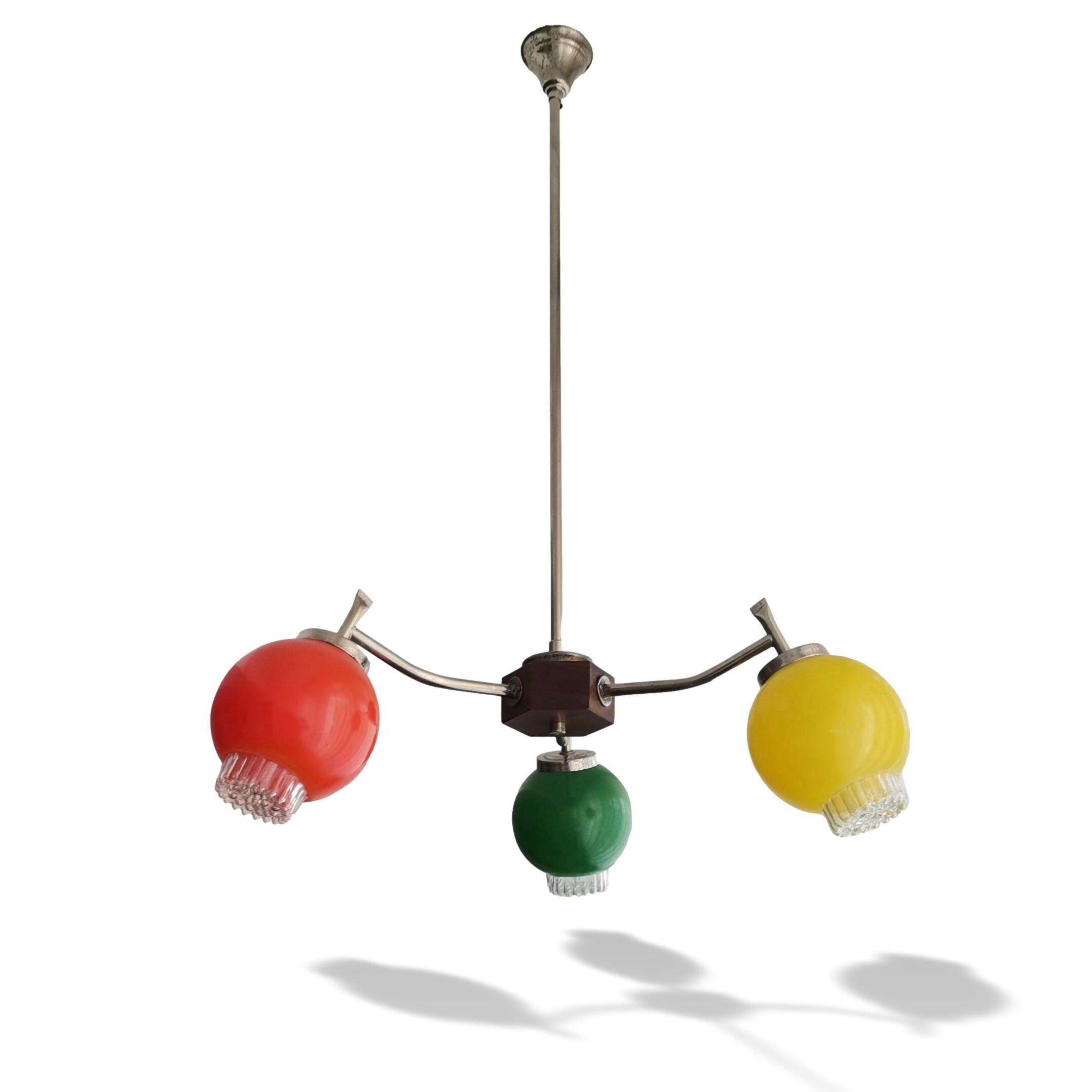 Lampe Soutnik multicolore des années 60