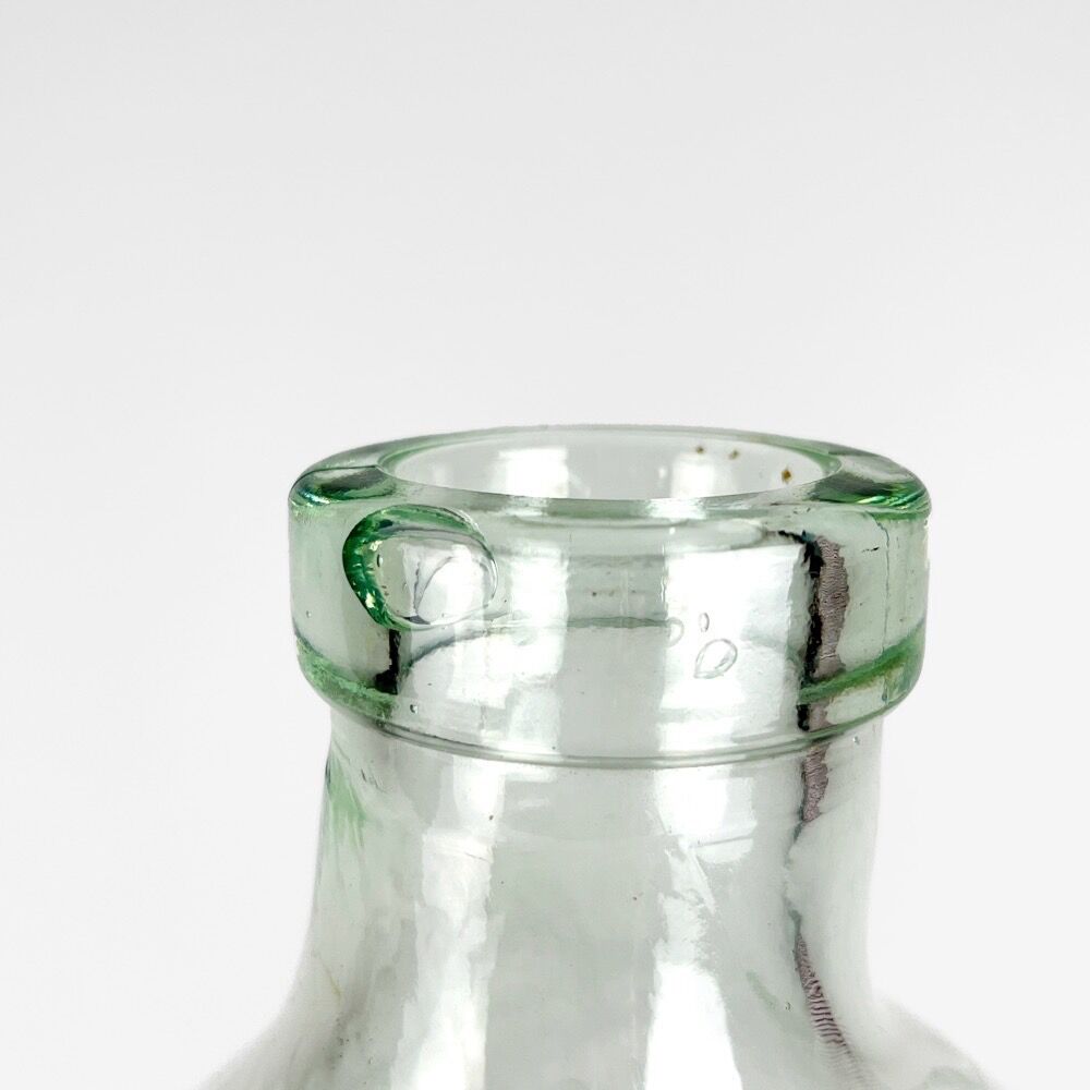 Demijohn transparent cylindrical molded glass 30 l