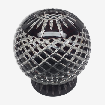 Photophore chiseled glass sphere