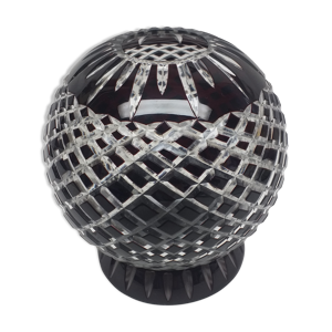 Photophore sphère de verre ciselé