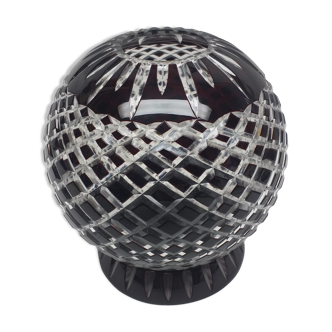 Photophore chiseled glass sphere