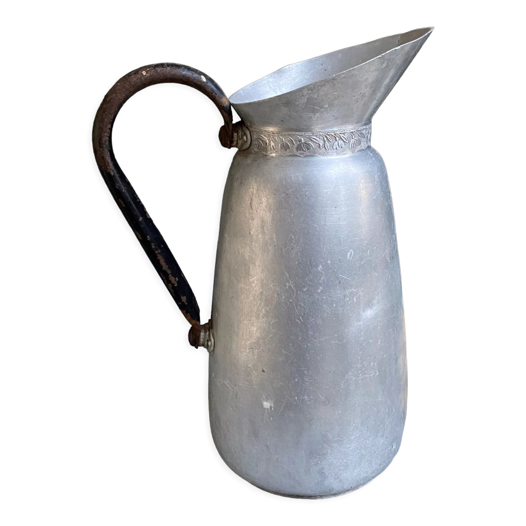 Tin pitcher