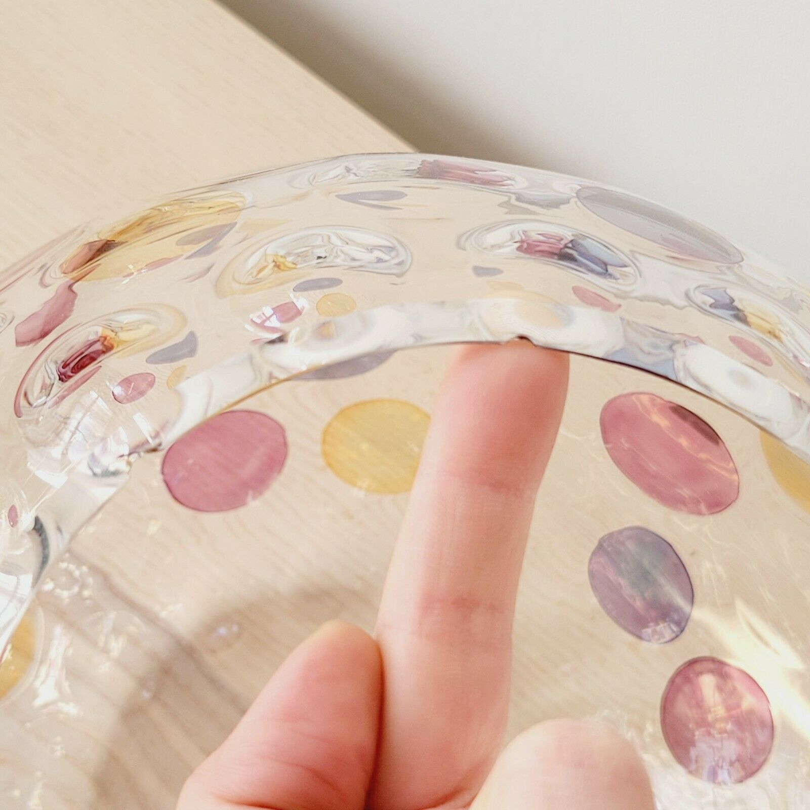 Vase ball optical illusion Max Kannegiesser Nemo Borske Sklo Crystalex year 70