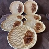 Set of 7 Orfinox dessert plates
