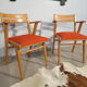 Paire de fauteuils bridge année 50