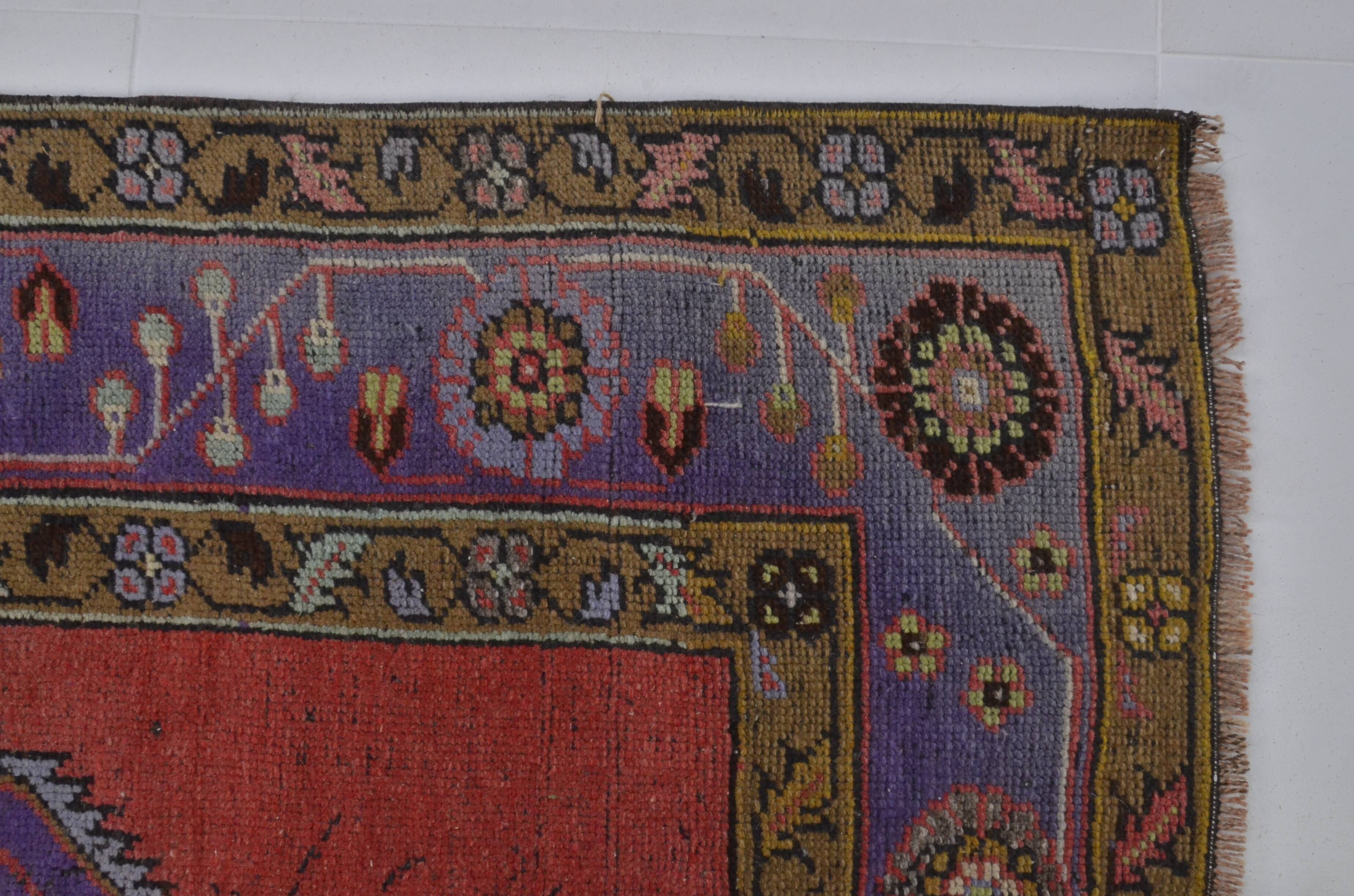 Red & Blue Turkish Wool Rug sku 1207