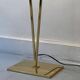 Large halogen floor lamp in polished brass, italy 1970