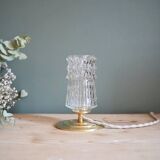 Cut glass table lamp