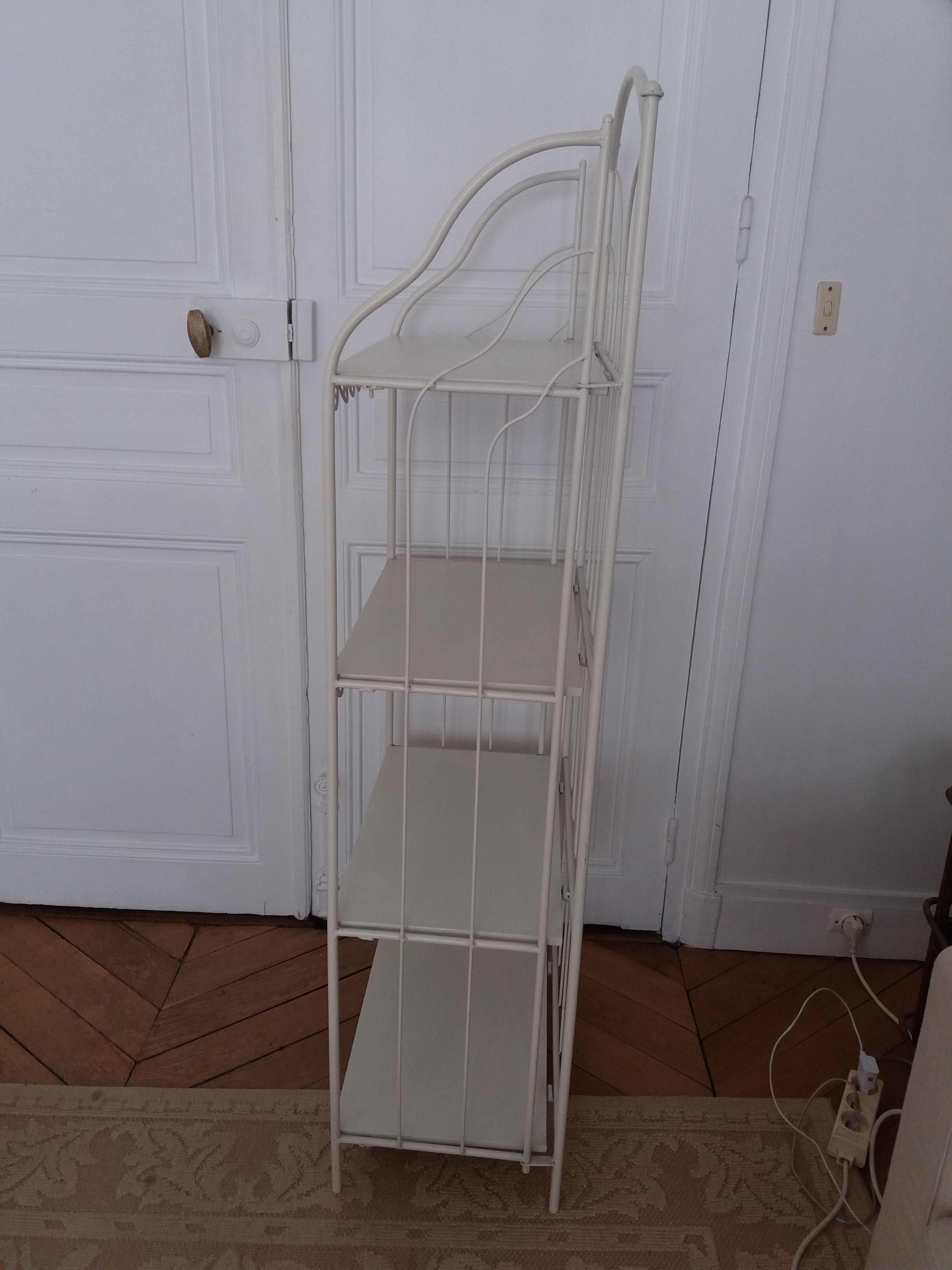 Iron folding shelf