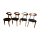Lot de 4 chaises, années 70