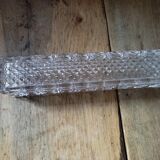 Trinket bowl rectangular crystal