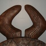 African lunar baoule mask or klé klé (ivory coast)