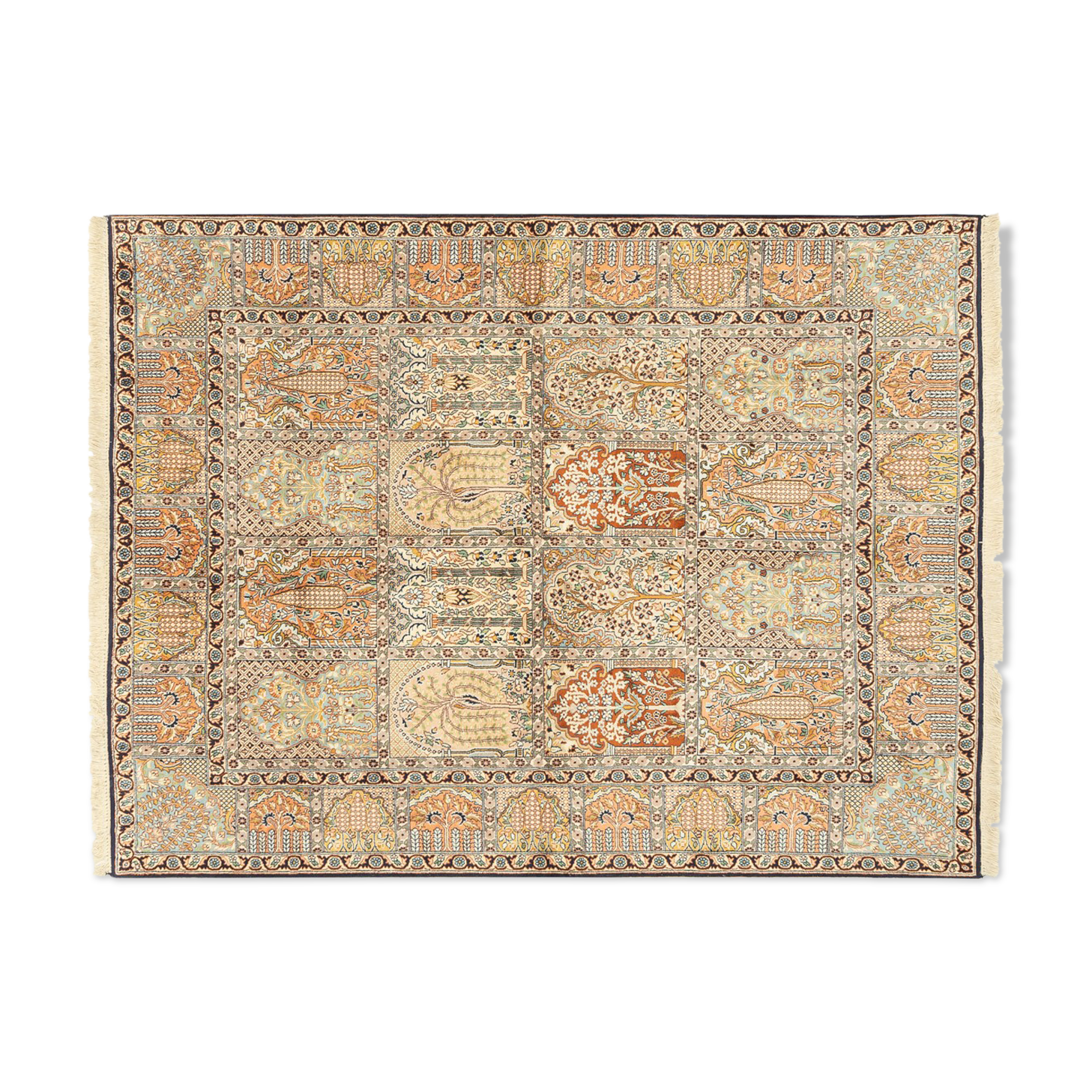 1960s cashmere carpet, 153 x 216