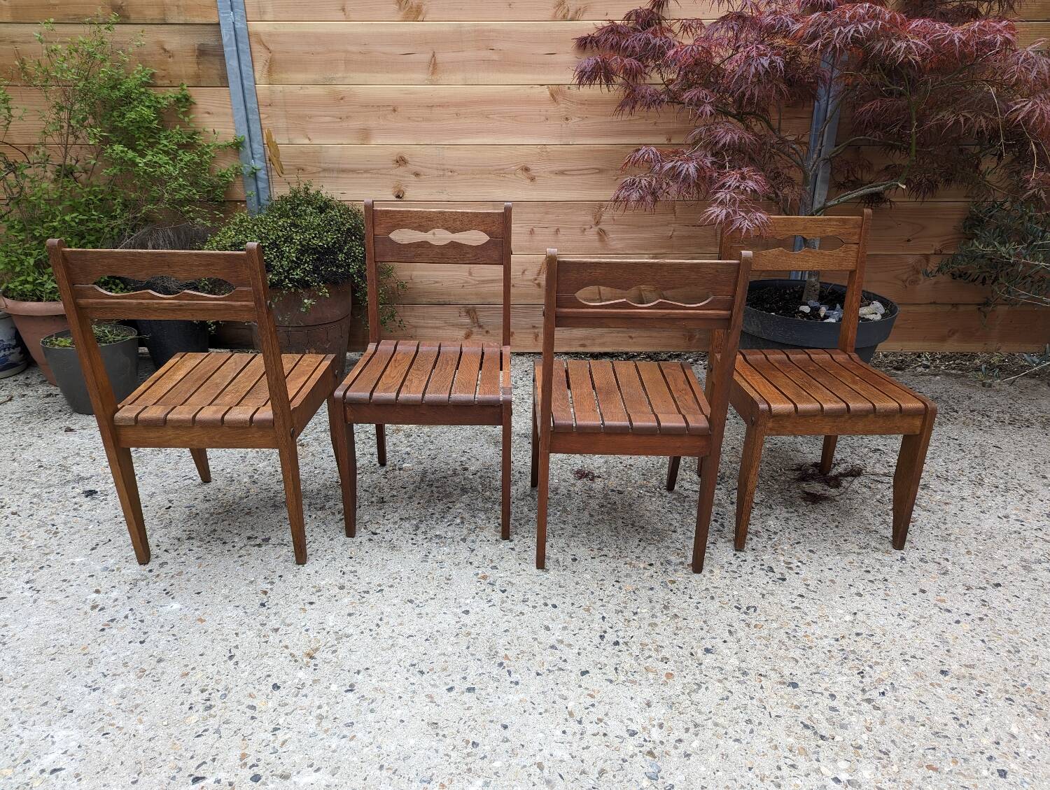 Vintage wooden chairs from the 60s