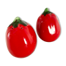 Tomato ceramic salt and pepper shaker