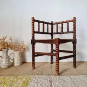 Vintage Corner Chair Brutalist Style