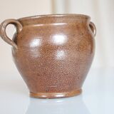 Glazed stoneware jar, antique ceramic