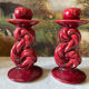 Ceramic candlesticks 1950