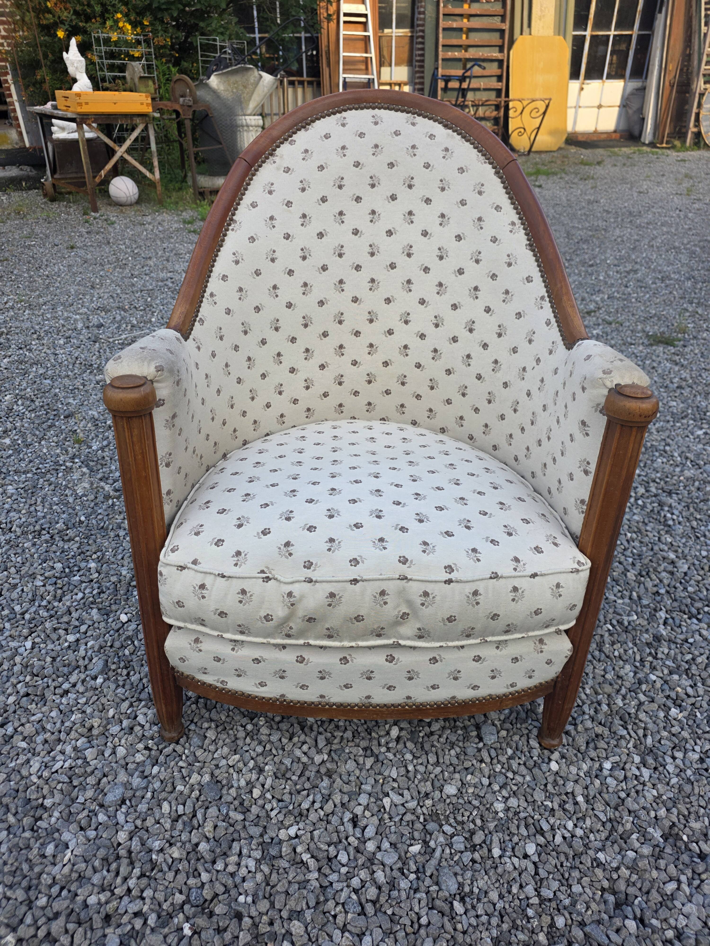 Fauteuil art déco des années 1930