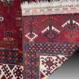 Turkmen Yomud Bukhara Oriental Rug: 2.40 X 1.60 Meters