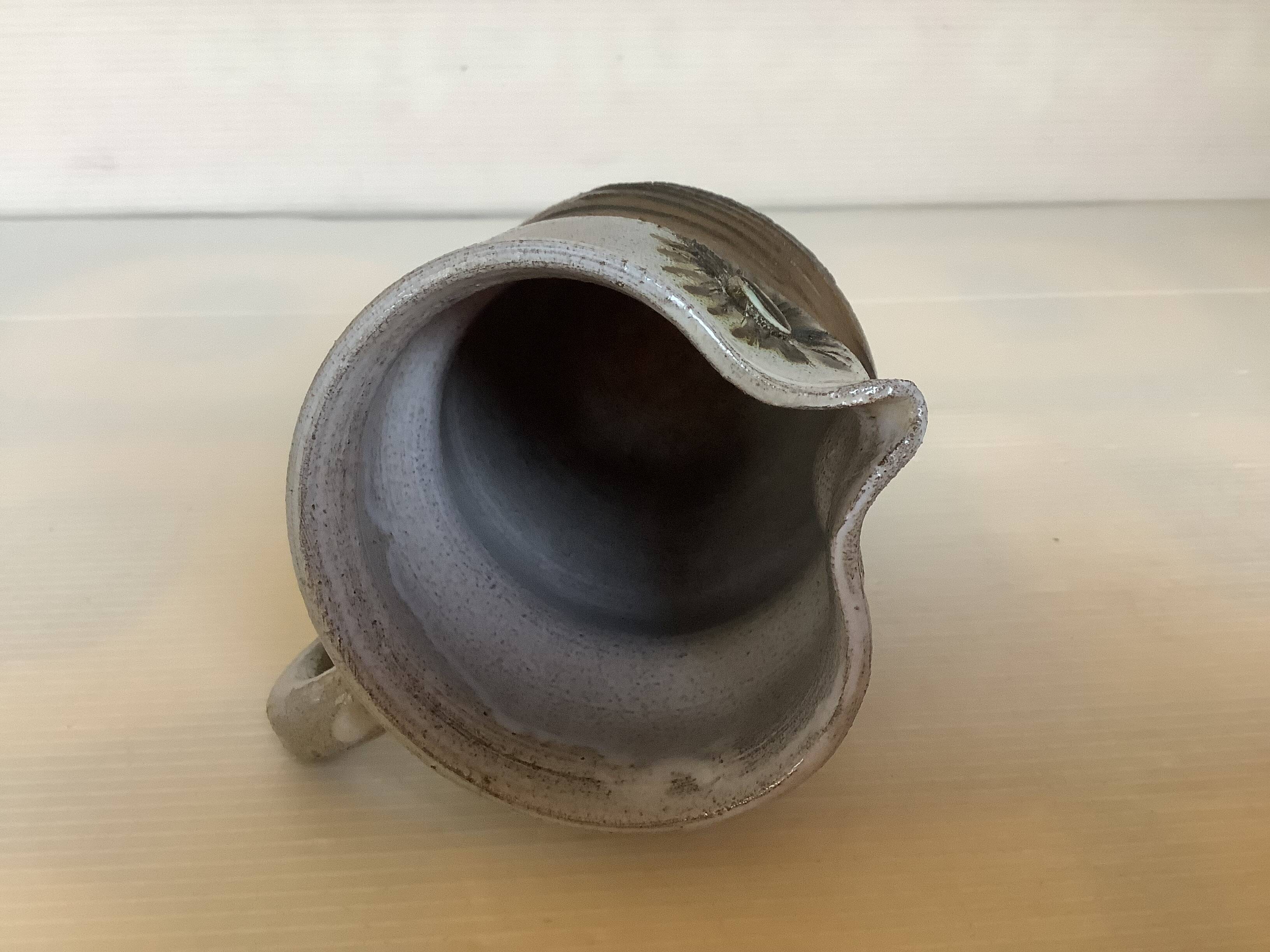 Small owl pitcher ceramic
