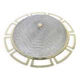 Grand Sputnik ceiling light in brass, Stilnovo style, 1970s.