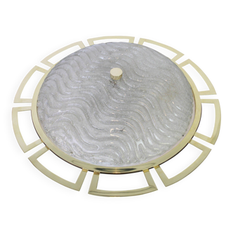 Grand Sputnik ceiling light in brass, Stilnovo style, 1970s.