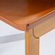 Elm and leather chair, Luigi Gorgoni, 1970s