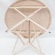 Vintage French round iron folding table